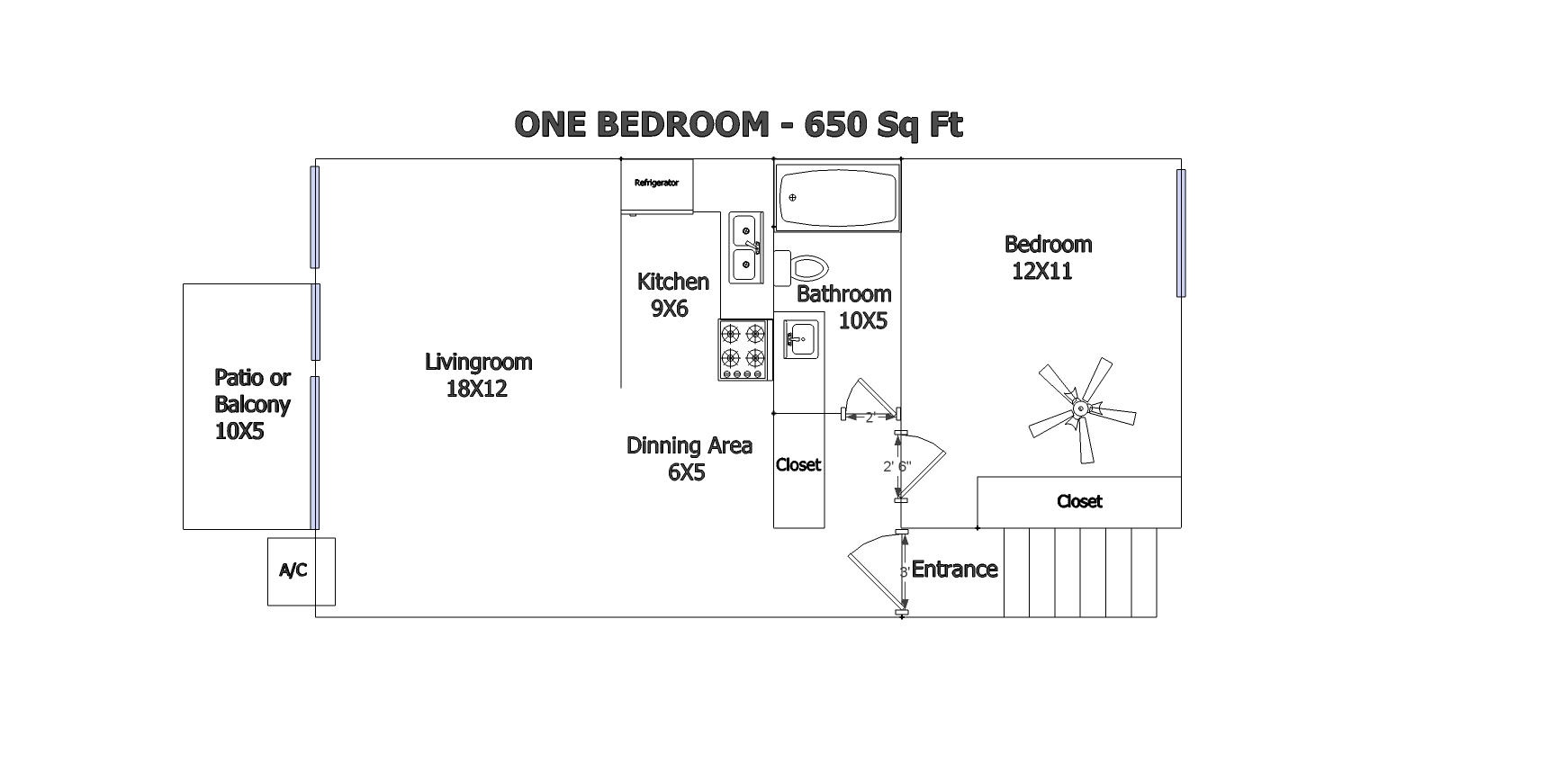 Brookside 1Br 2D